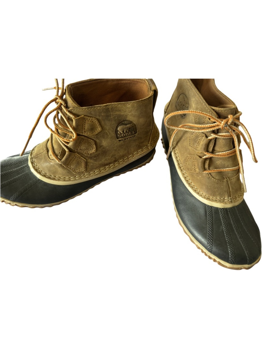 Women Sorel Out n About Waterproof Leather Duck Boots
